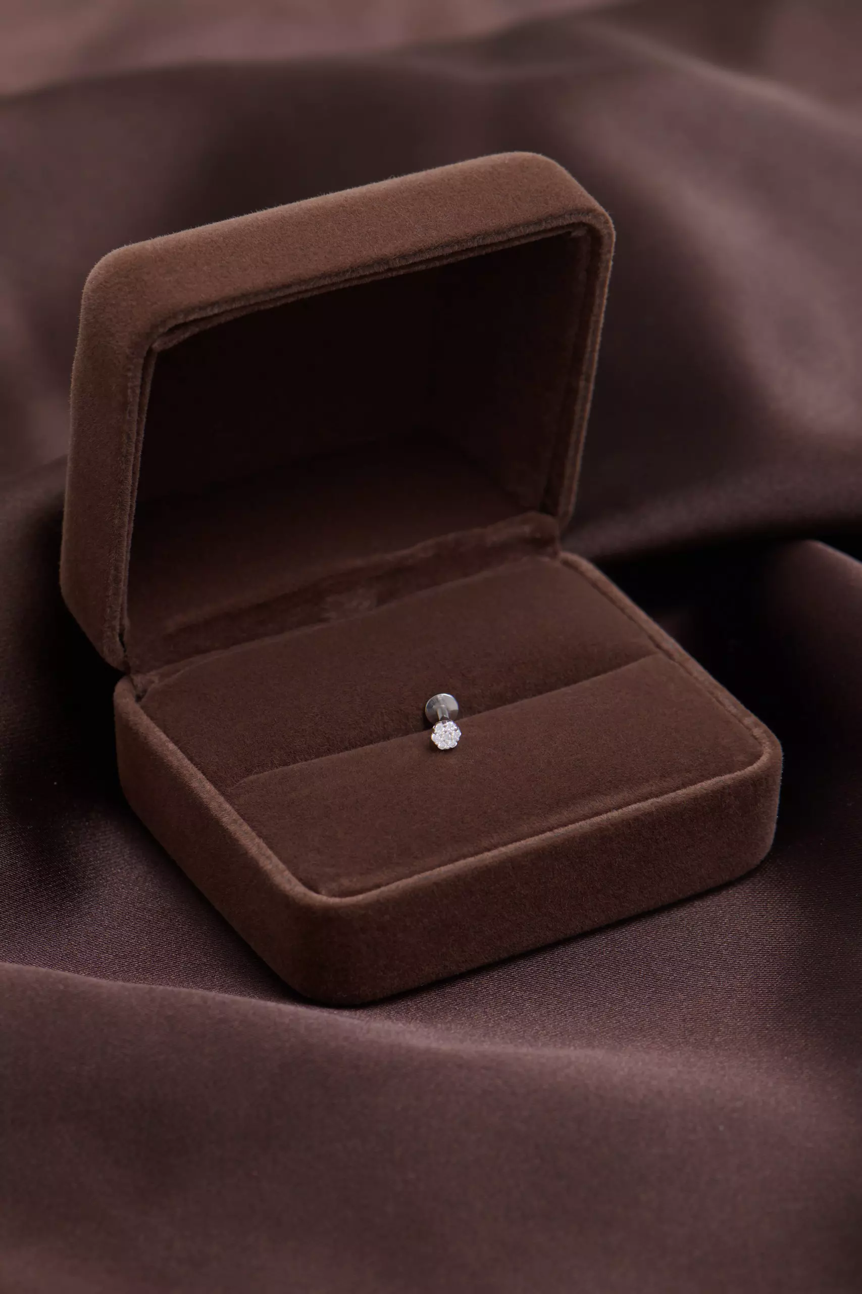Piercing Cravejado Floco de Neve